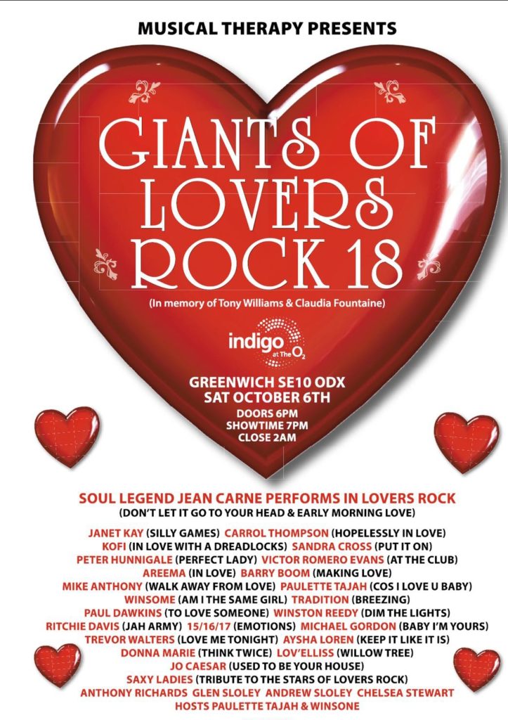 Giants of Lovers Rock 2018